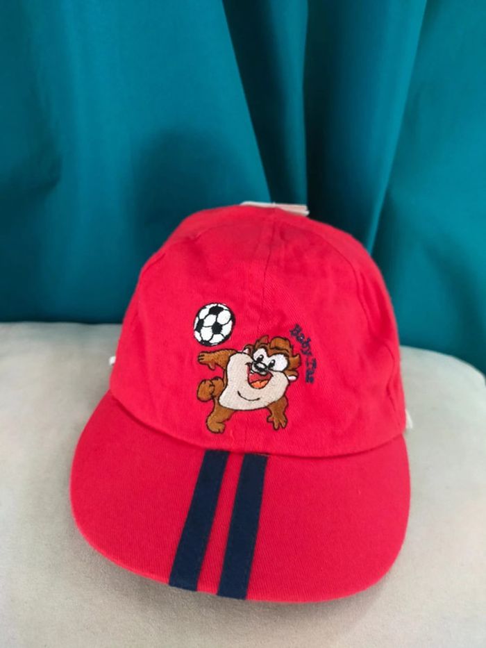 Casquette rouge bébé – Baby Taz foot – 49 cm