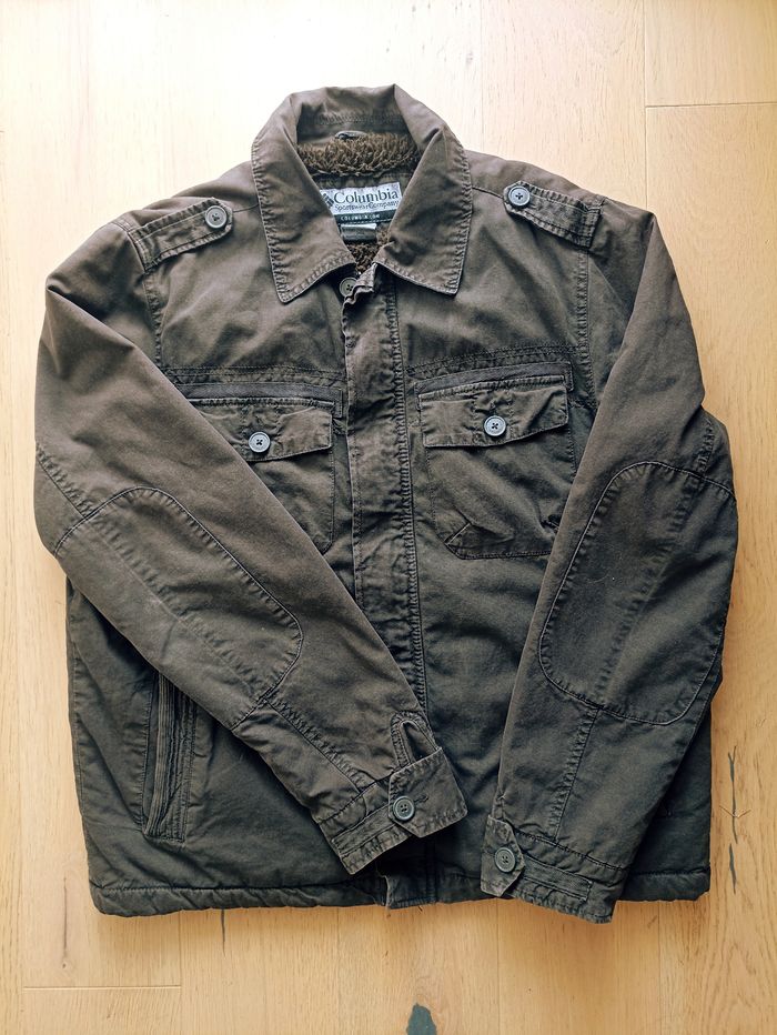 Veste chaude Columbia doublée marron homme taille L - photo numéro 2