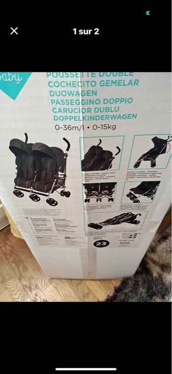 Poussette double 