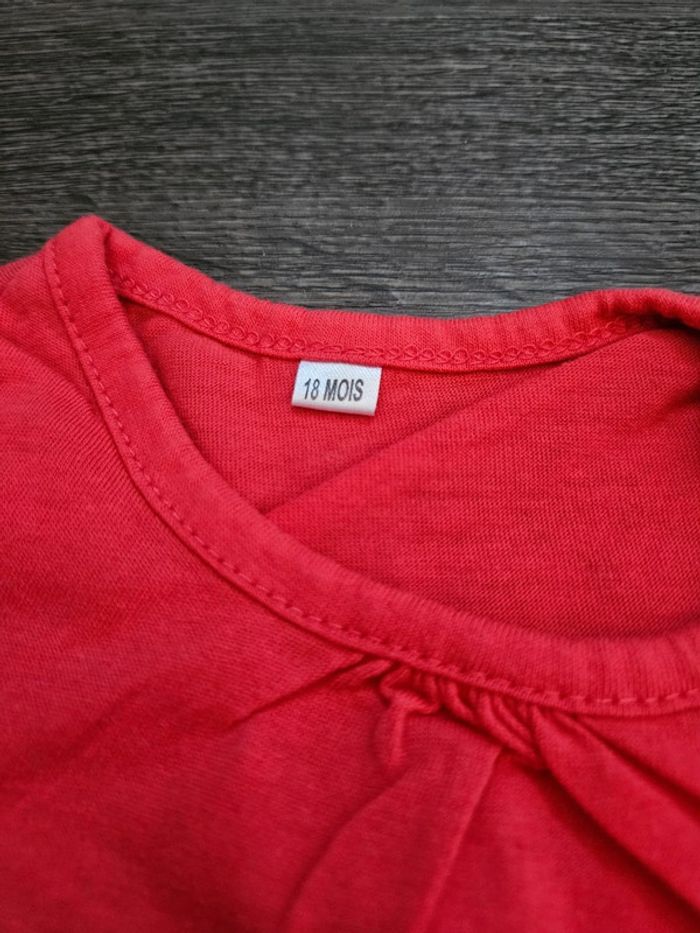 Lot de 6 tee-shirts manches courtes fille taille 18 mois - photo numéro 7
