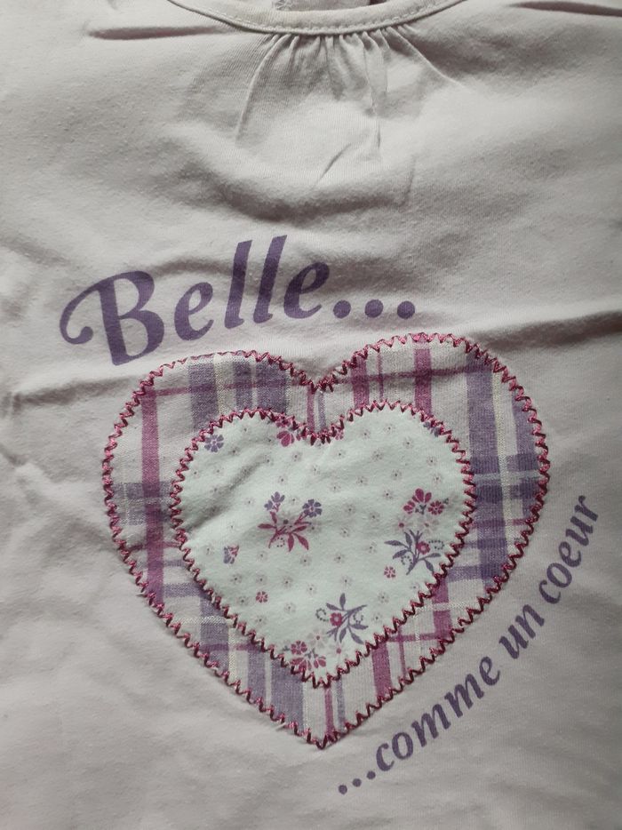 Sweet lilas motif cœur mauve - photo numéro 2