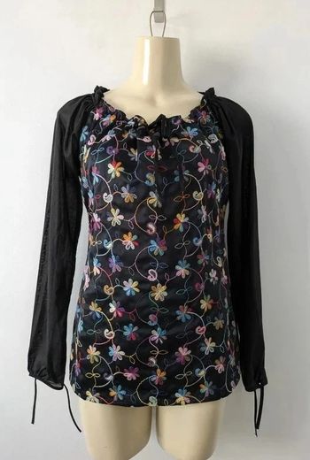 Top d'été brodé en coton - Anne Fontaine - taille 1 (34/36)