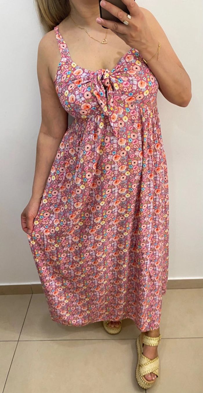 Robe longue fleurie taille 38 - photo numéro 3