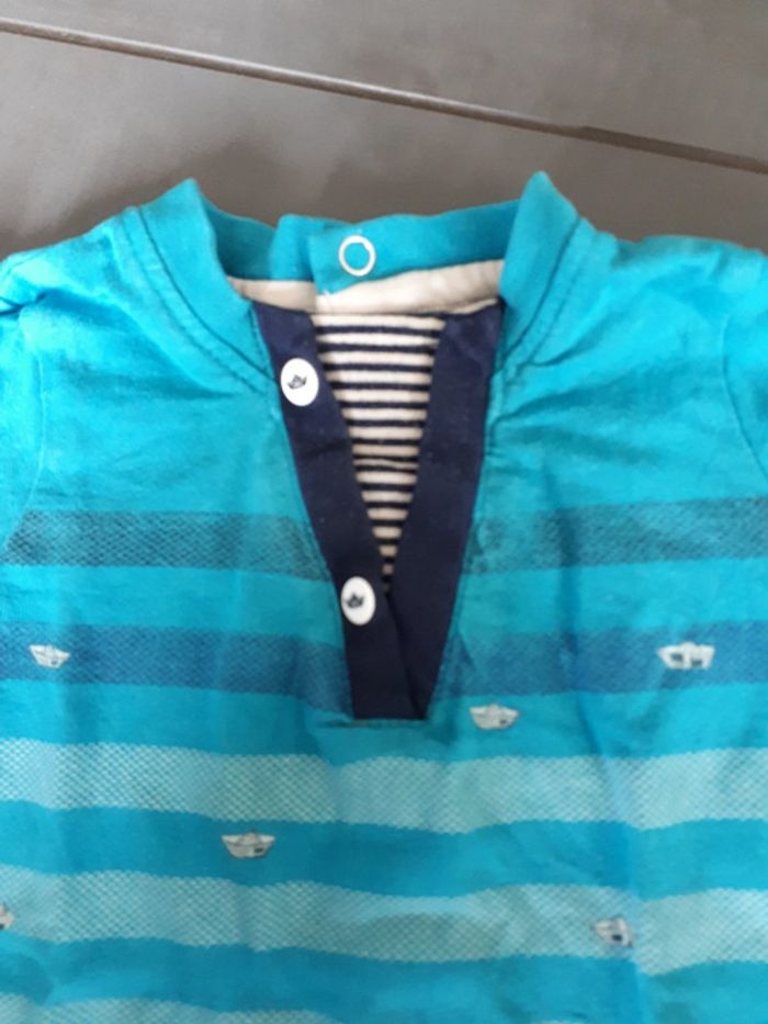 Tee-shirt terre de marins 9 mois - photo numéro 3