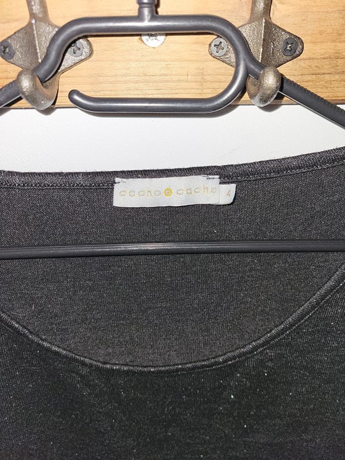 Cache cache débardeur noir pailleté Taille 40 - photo numéro 2