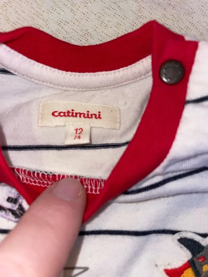 Tee shirt catimini 12 mois - photo numéro 5