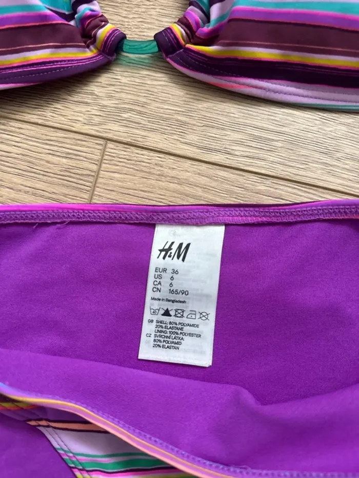 Maillot de bain, deux pièces multicolore - photo numéro 2