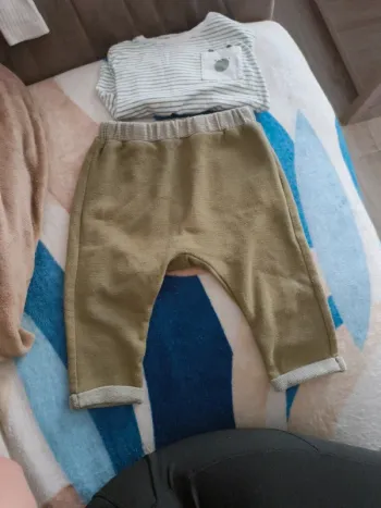 Pantalon sarouel kaki 12 mois Kiabi