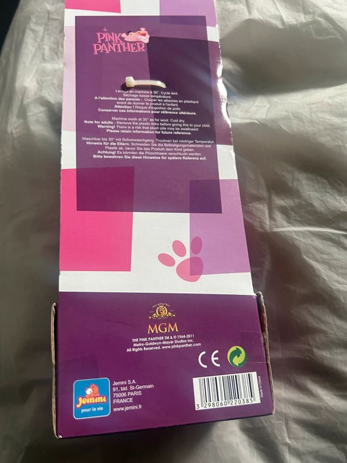 Doudou la panthère rose produit neuf - photo numéro 7