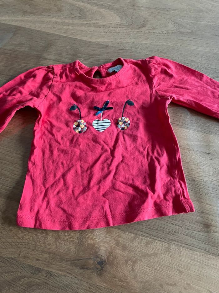 Lot de 4 tee shirts fille 12 mois - photo numéro 3
