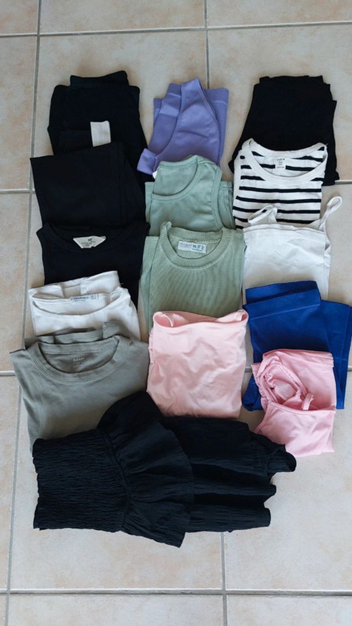 Lot  fille été 15 pièces Shein Stradivaruis etc Taille XS