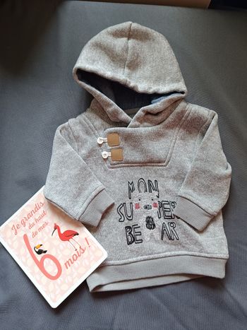 Sweat a capuche 🦕 Taille 6 mois