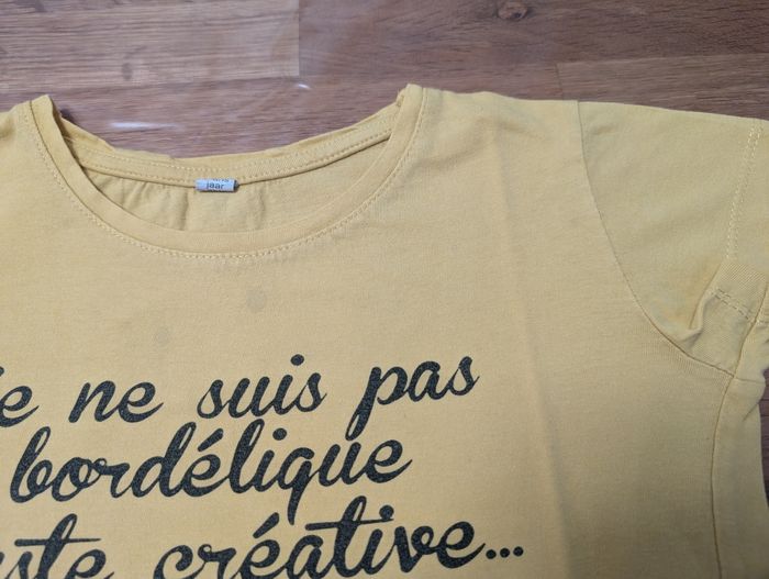 T-shirt Je ne suis pas bordélique fille 8 ans - photo numéro 8