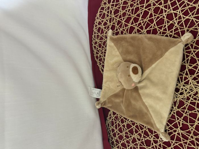 Doudou plat ours écru beige NICOTOY ORCHESTRA - photo numéro 2