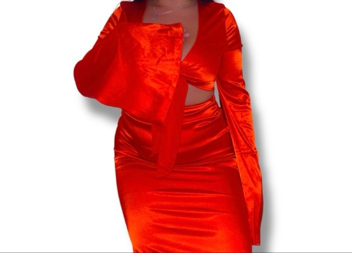 Tenue orange néon - photo numéro 2