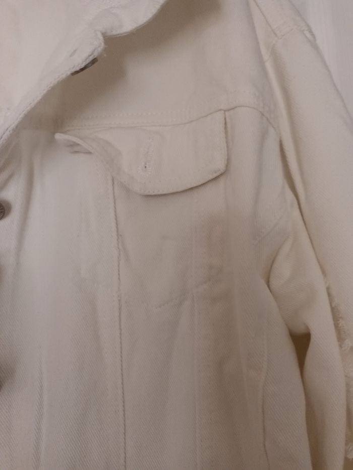Veste en jeans blanc homme - photo numéro 5