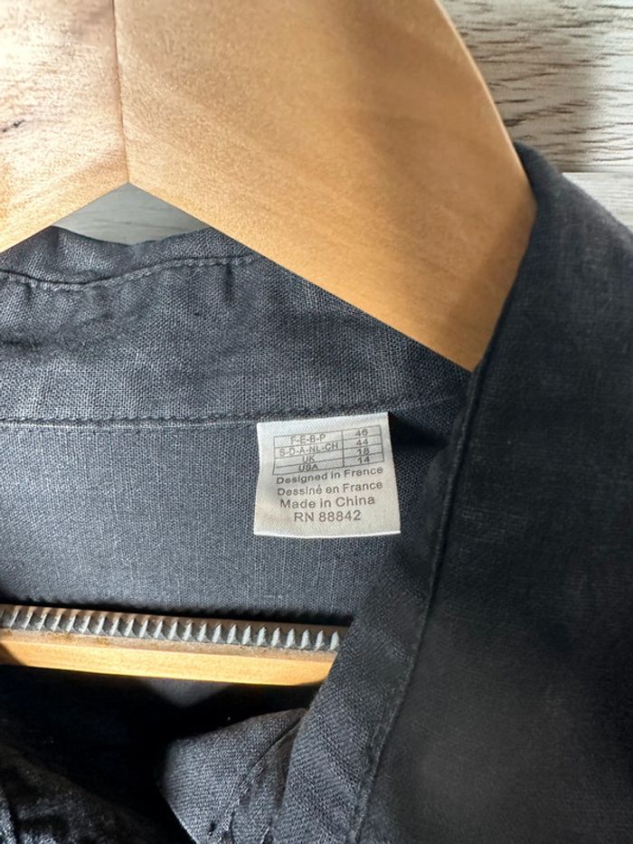 Chemise saharienne en lin - Taille 46 - photo numéro 5