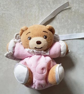 ATTACHE-TETINE OURS ROSE ANGE - KALOO