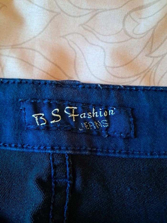 Pantalon en jeans bleu marine - photo numéro 5