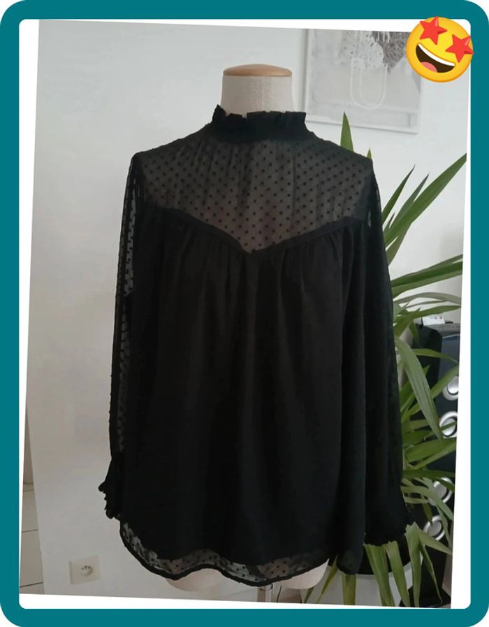 Blouse Noire Taille L🌿💝 - photo numéro 5