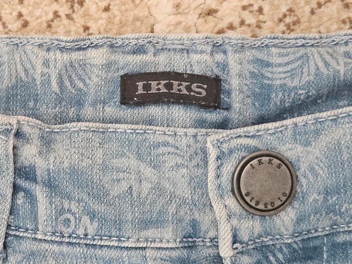 Short en jean motifs palmiers 10-12 ans Ikks - photo numéro 3