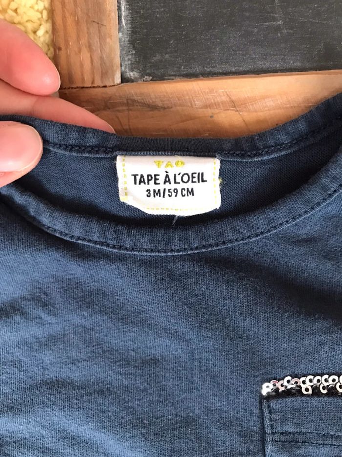 T-shirt bleu marine - photo numéro 2