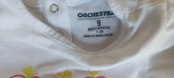 T-shirt ML orchestra 9 mois - photo numéro 3