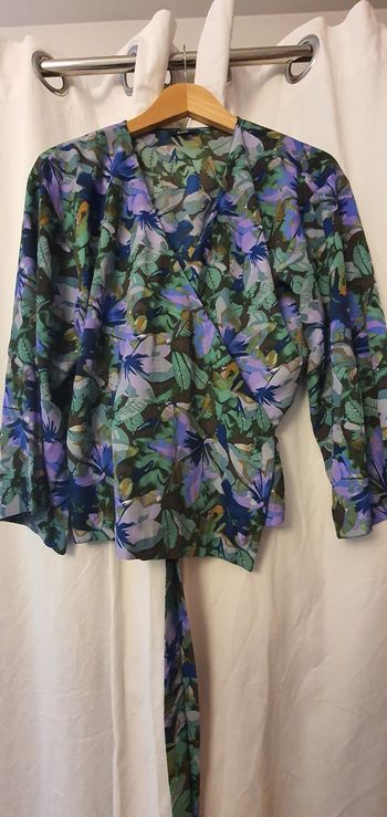Chemisier cache cœur manches kimono