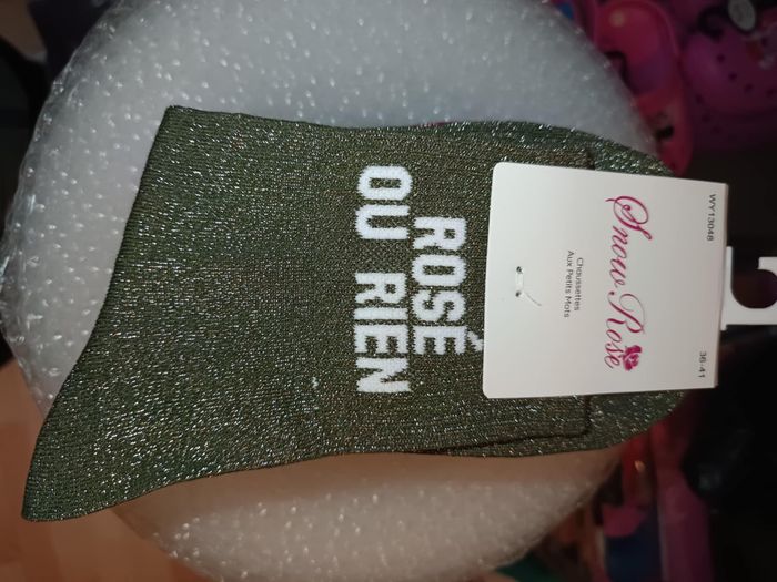chaussettes rosé
