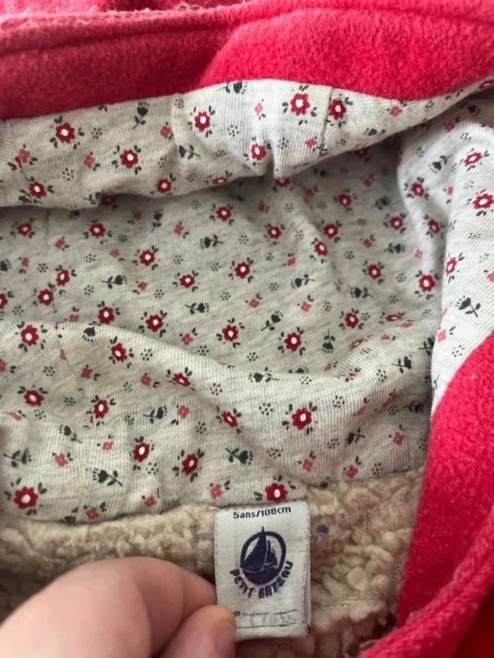 Duffel-coat rouge intérieur mouton petit bateau - photo numéro 2