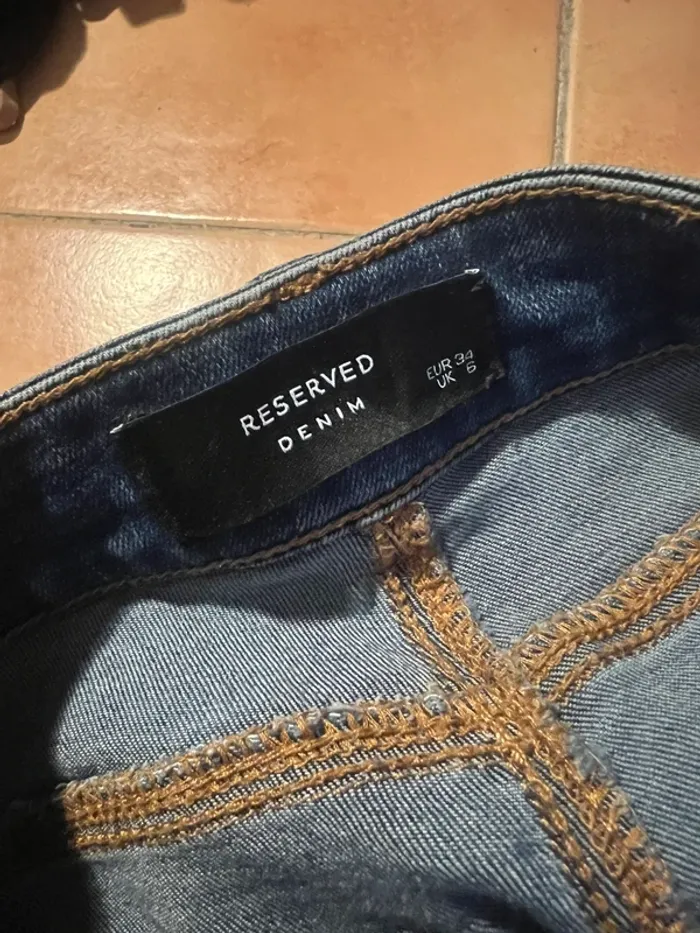 Jeans vintage - taille 34 - neuf - reserved - photo numéro 3