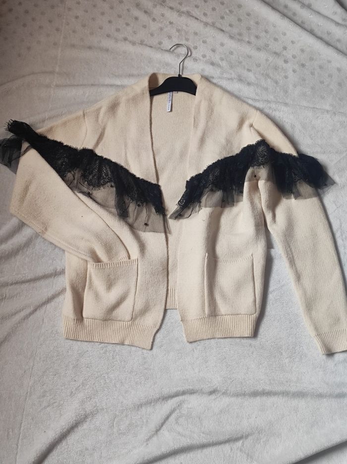 Cardigan crème taille S/M - photo numéro 2