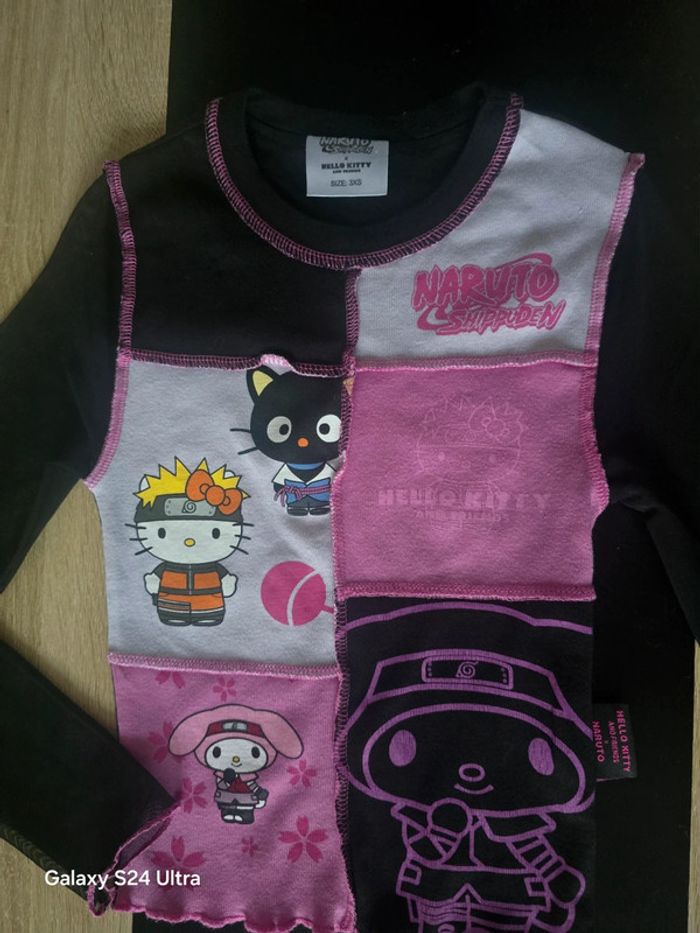 Haut Naruto Shippuden × Hello Kitty - Jennyfer - Taille 3XS - photo numéro 2