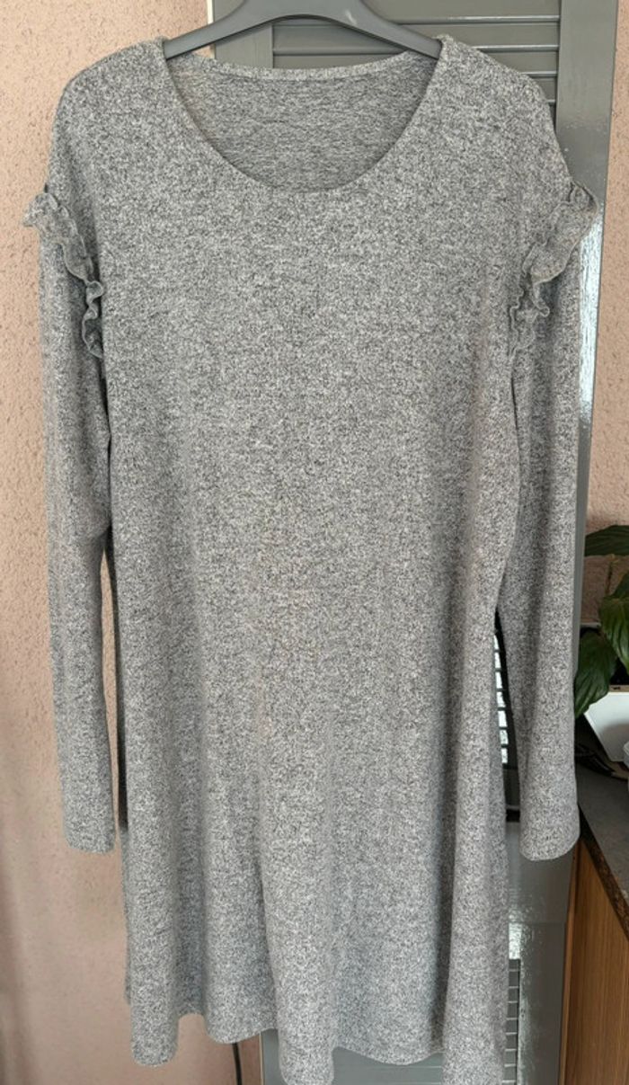 robe douce gris chiné
