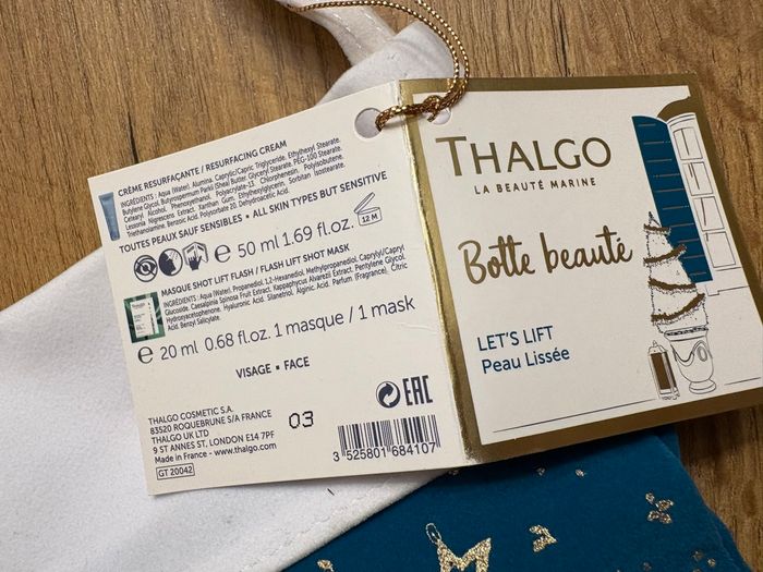 Chaussette Noël Neuve avec produit Thalgo - photo numéro 2