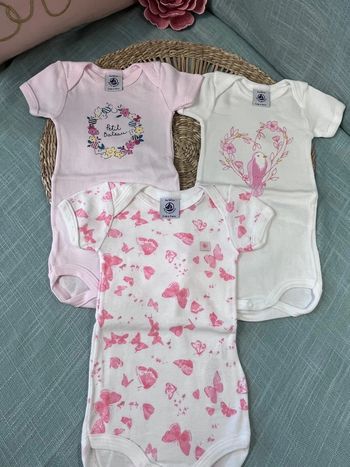 Lot 3 bodies 3 mois petit bateau