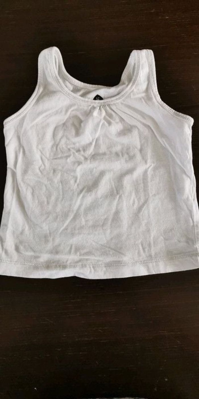 Débardeur blanc 2ans