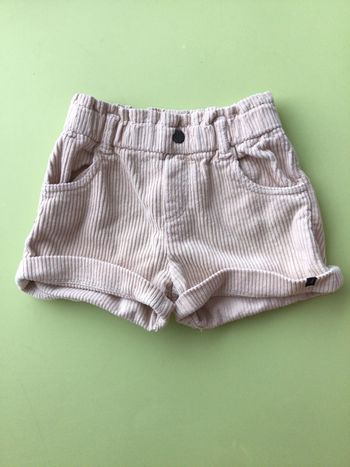 Short fille velour