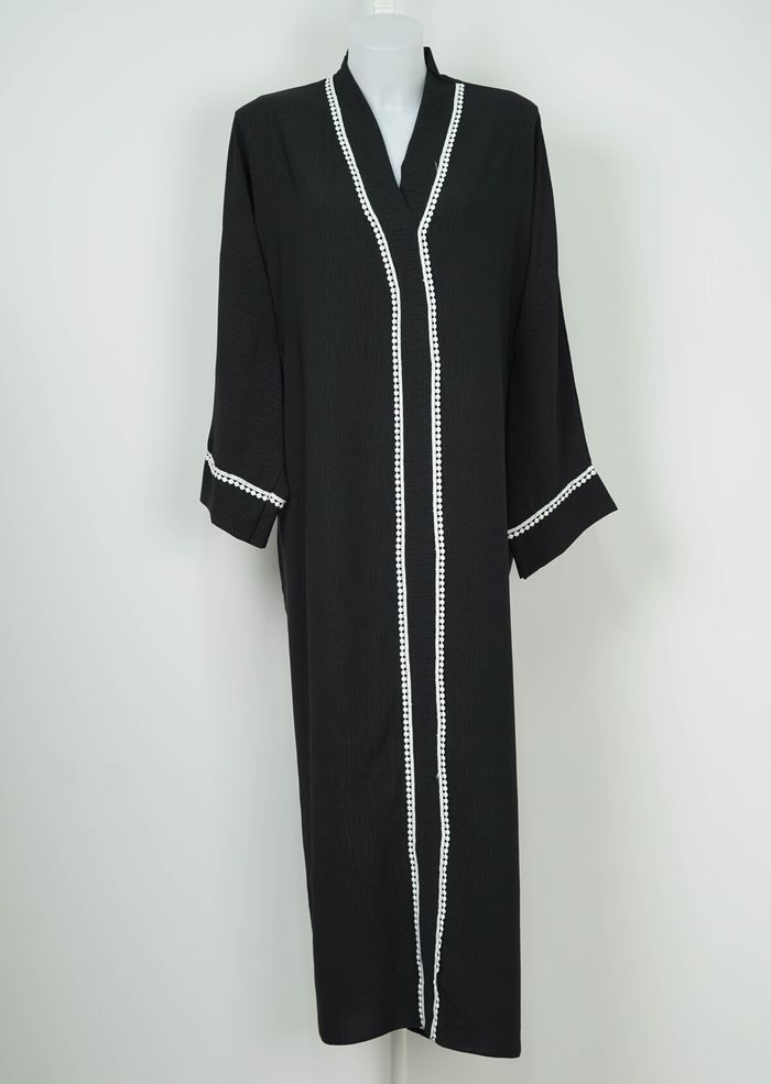 Abaya en jazz, Robe longue fluide et légère - photo numéro 2