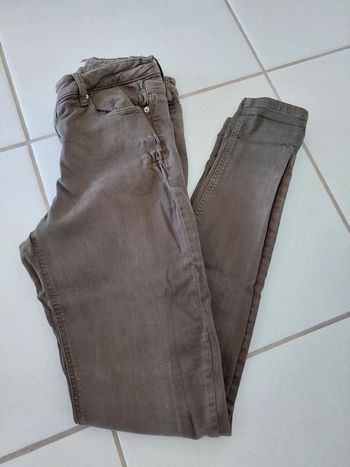 Pantalon Skinny Kaki Camaïeu
