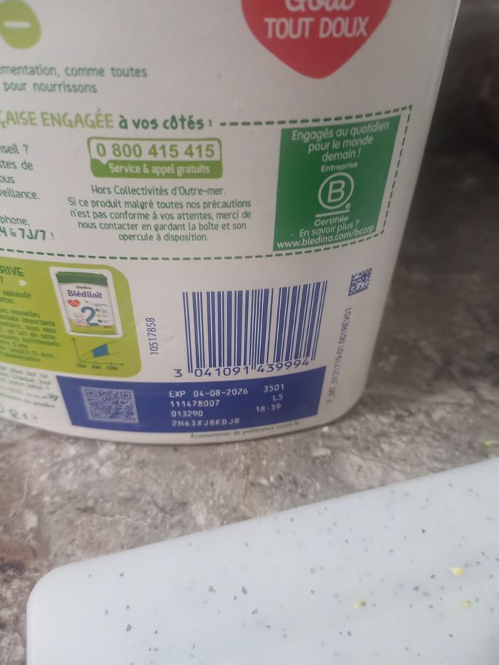 Lait blédilait 1 - photo numéro 2
