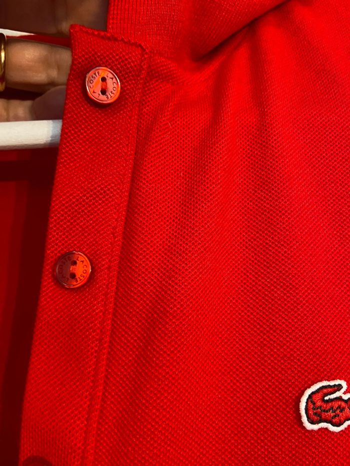 Polo Lacoste rouge taille 42 - photo numéro 7