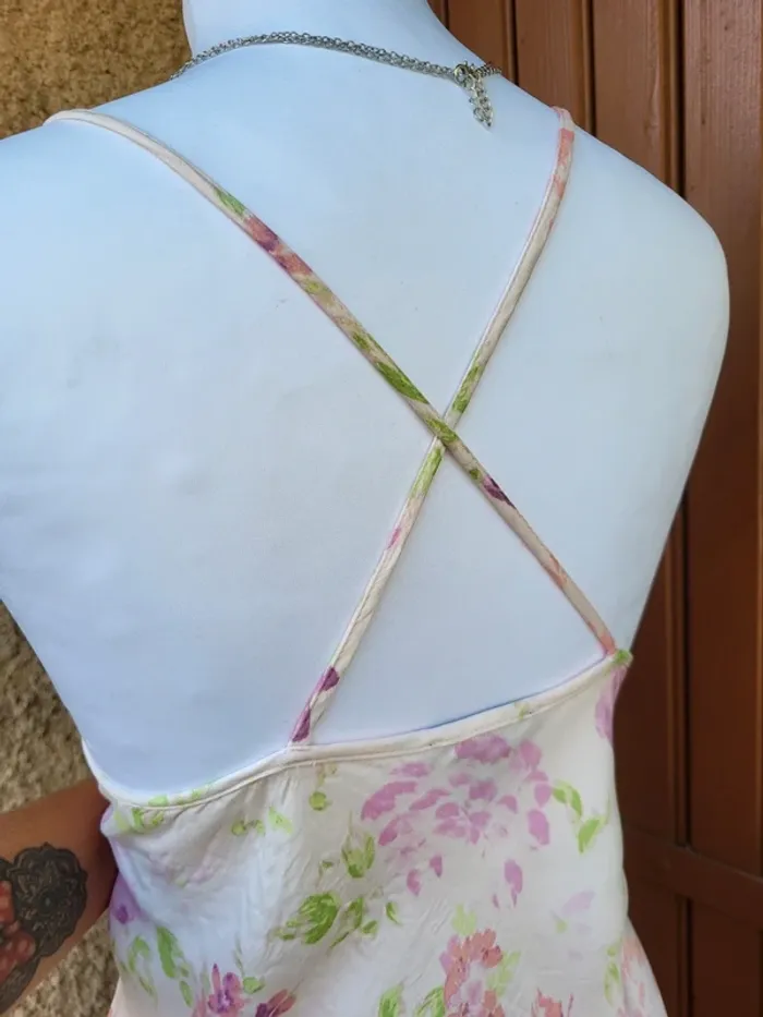 Robe fleuri pastel aquarelle primark taille 46 - photo numéro 7