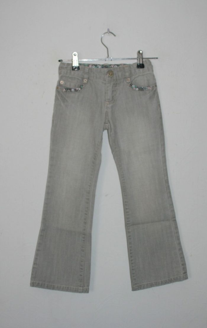 Jeans gris bootcut Ikks taille réglable 6 ans