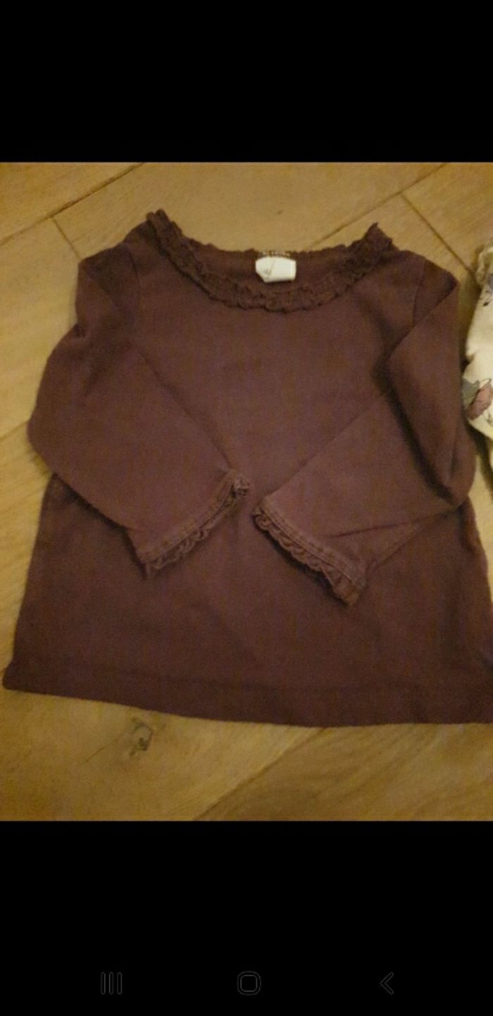 Lot hauts manches longues taille 74 - photo numéro 2