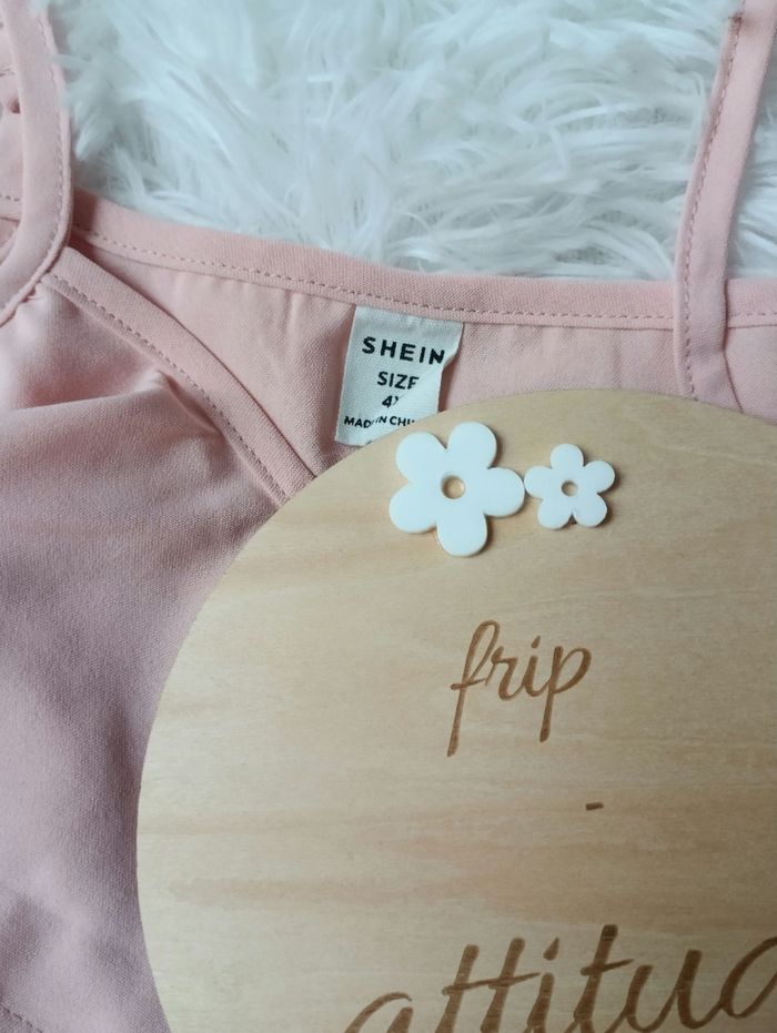 Combishort légère fleurie 4 ans comme neuve - photo numéro 2