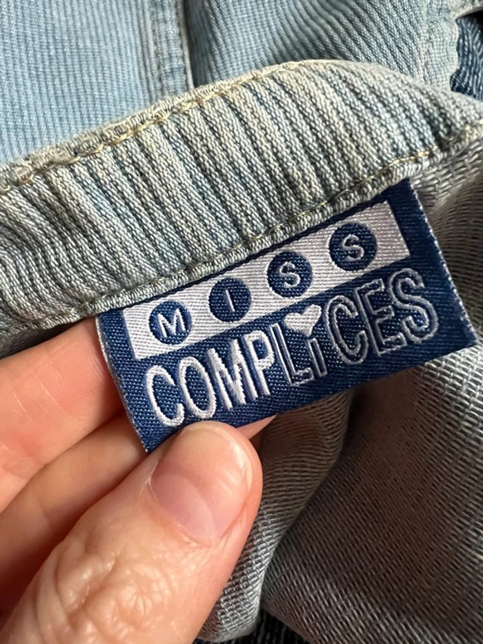 Gilet jeans denim rayures y2k vintage annees 2000 - Taille M/L - photo numéro 6