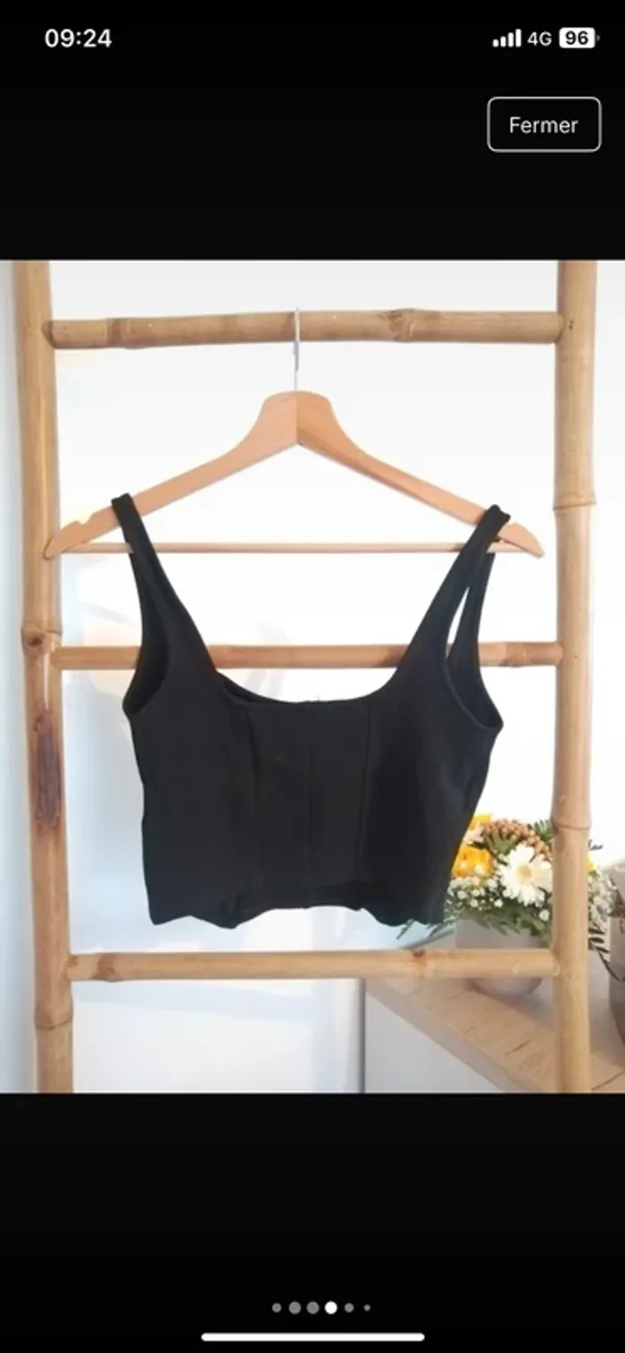 Top noir Zara - photo numéro 3