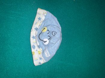 Bonnet garçon motif smiley