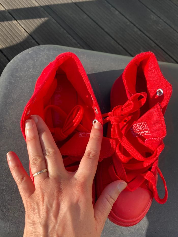 Baskets montantes en toile P31 - photo numéro 4